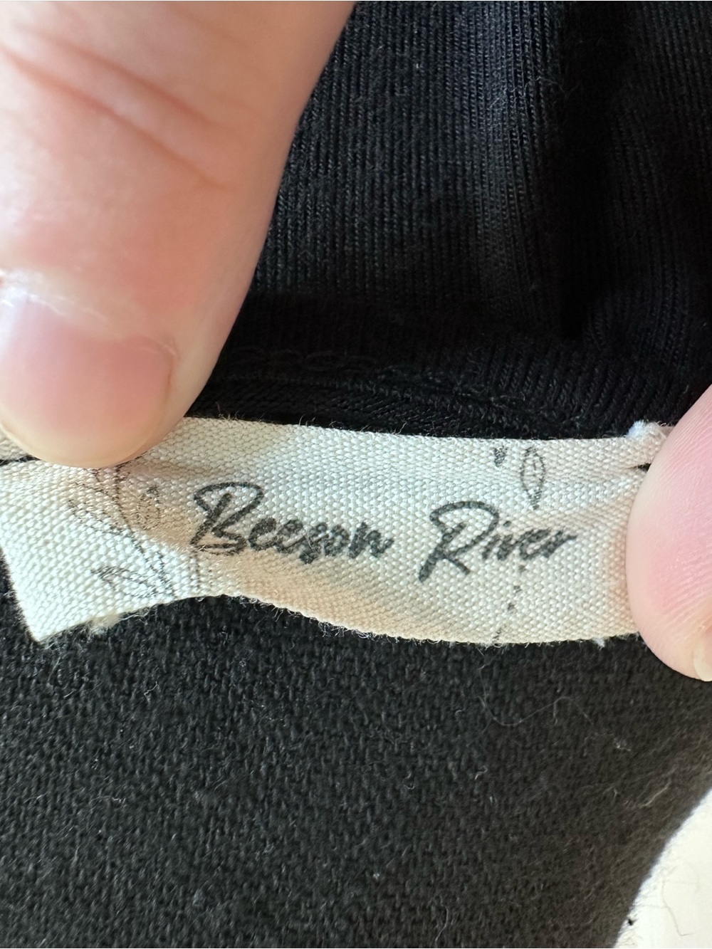 Beeson River Black Jersey Knit Maxi Dress w/ Ruffle Details - Picture 6 of 6